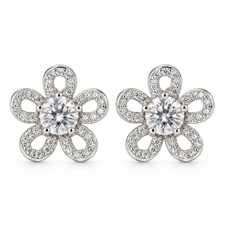 Paloma Flower Stud Earrings