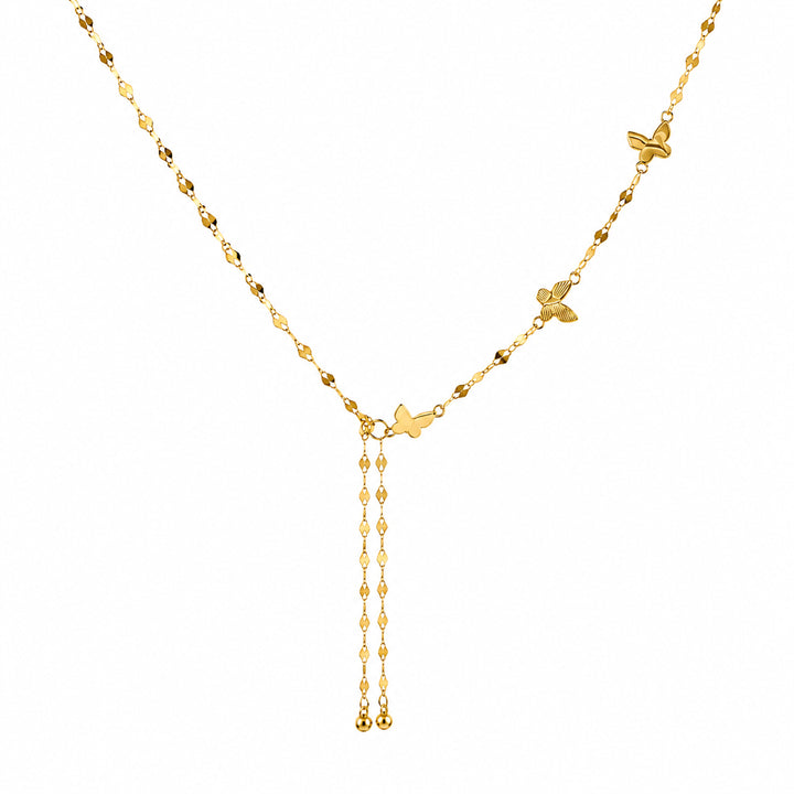 Mariposa Butterfly Lariat Necklace