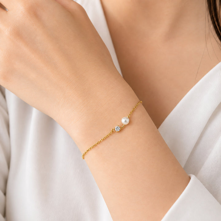 Lavinia Pearl Sparkle Bracelet