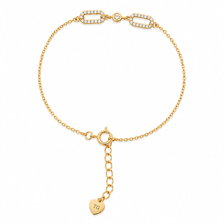 Eliana Pavé Link Bracelet