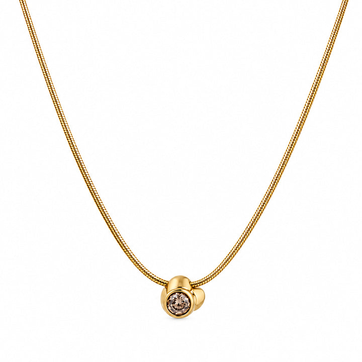 Amélie Solitaire Knot Necklace