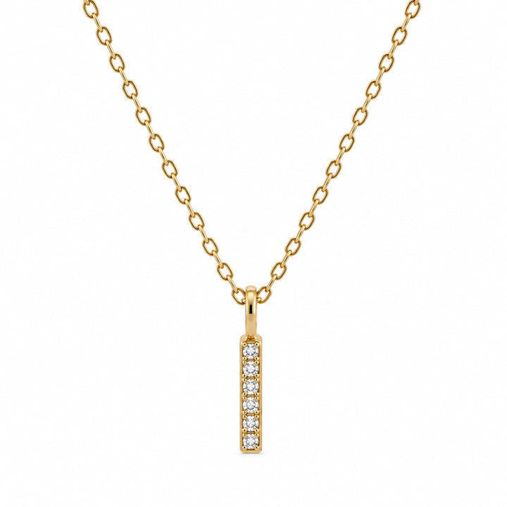 Lucille Pavé Bar Necklace
