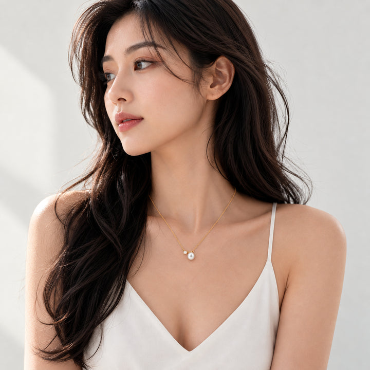 Juliette Pearl &amp; Sparkle Necklace