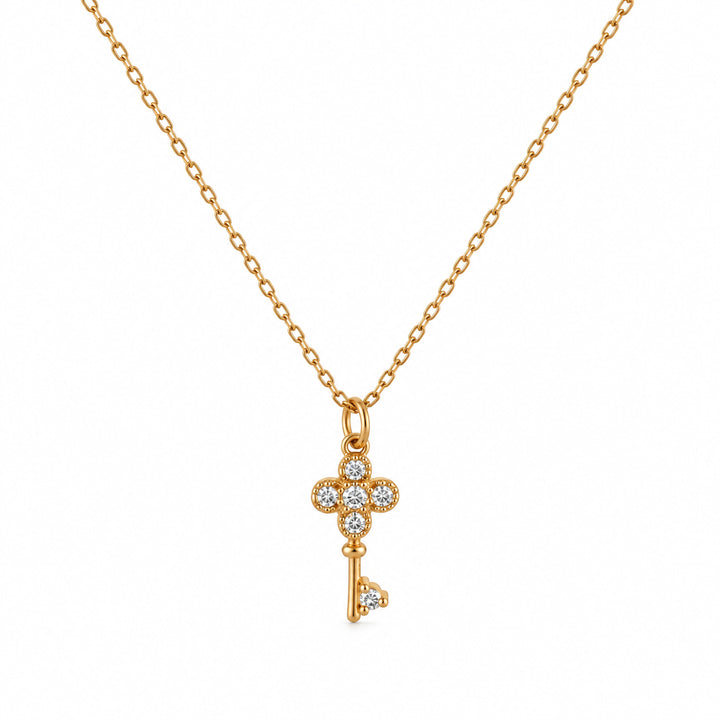 Evelina Pavé Key Necklace