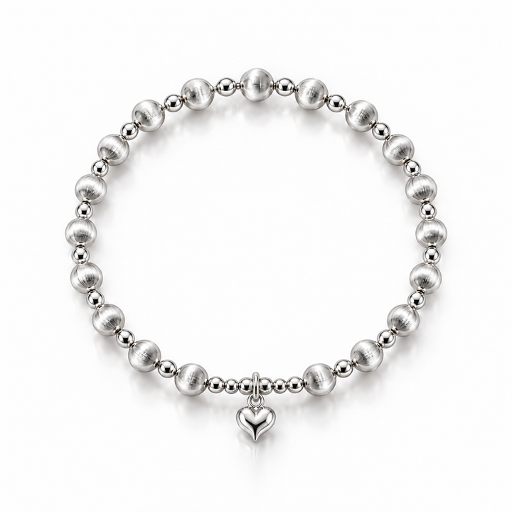 Isolde Cat Eye Heart Beaded Bracelet