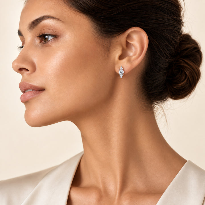 Camille Pavé Hoop Earrings
