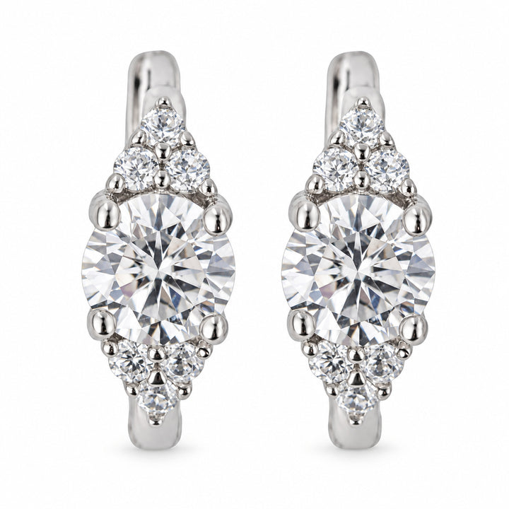 Camille Pavé Hoop Earrings