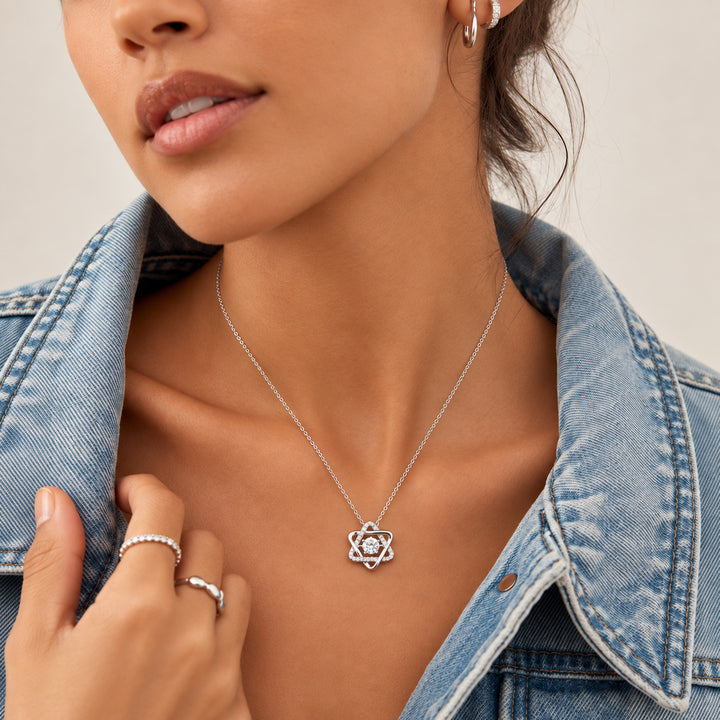 Grazia Orbital Moissanite Necklace