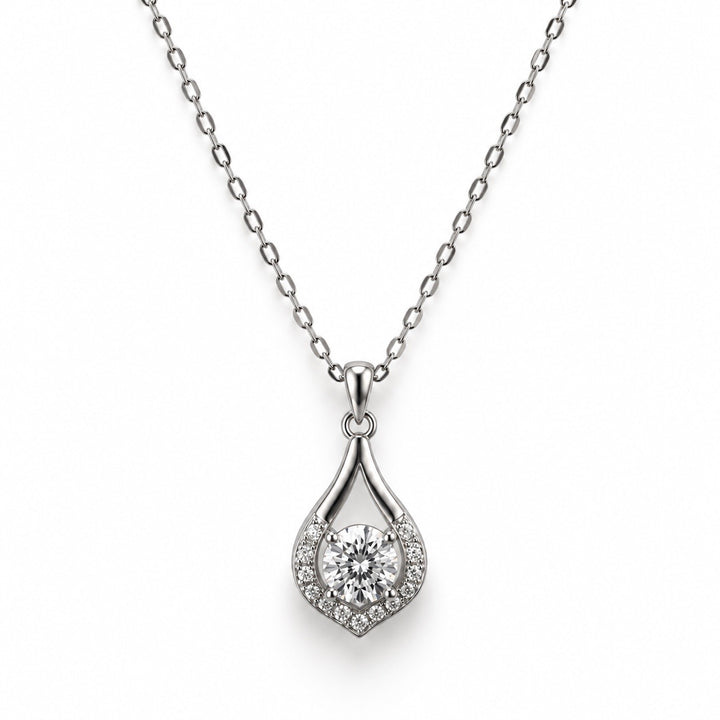 Halo Teardrop Necklace